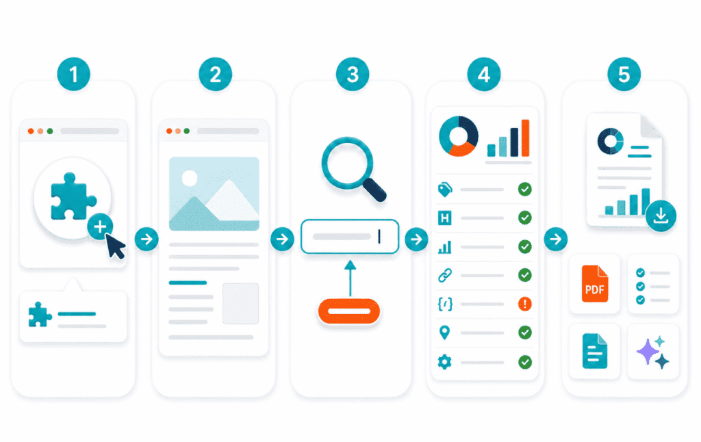 SEO Checker Steps SEO Checker Steps - Check Page SEO