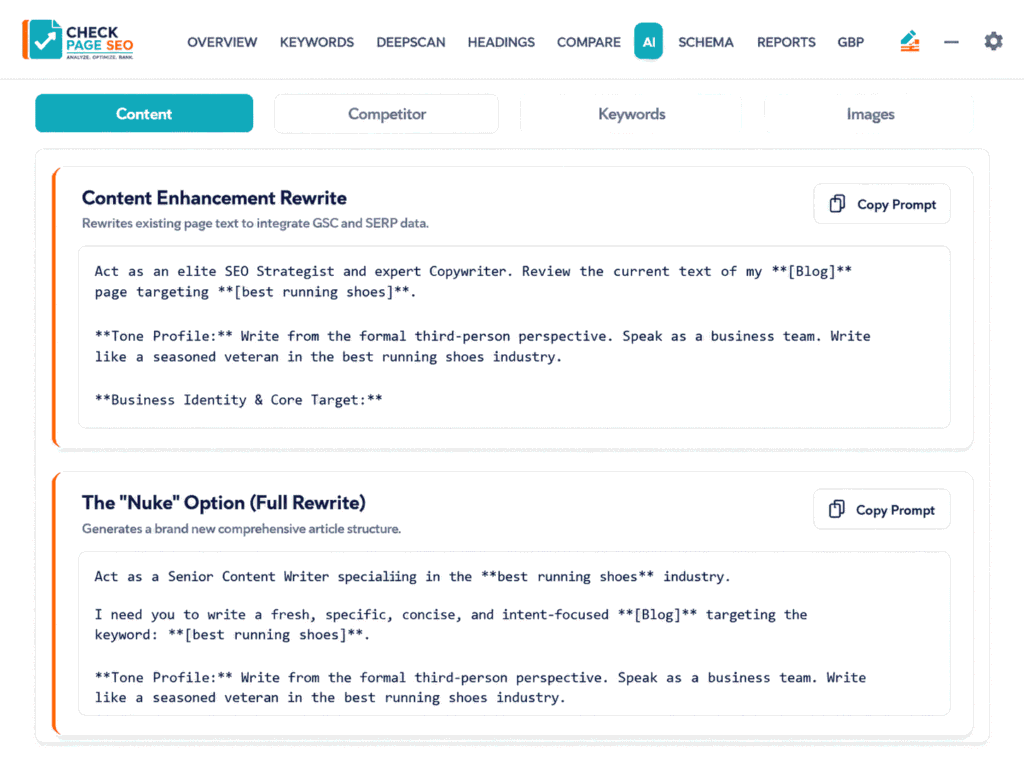 Content Optimization Blog Posts - Check Page SEO