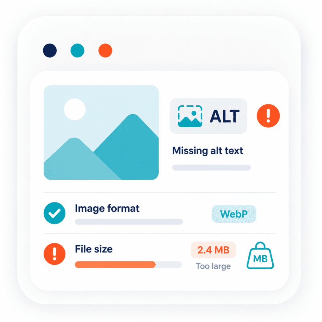 Missing Alt Text Graphic Design App - Check Page SEO