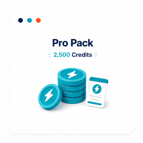 Pro Pack - 2,500 Credits